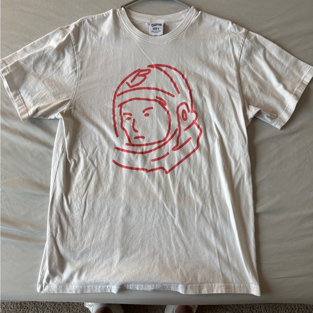 Billionaire Boys Club Pink and White Short Sleeve Tee